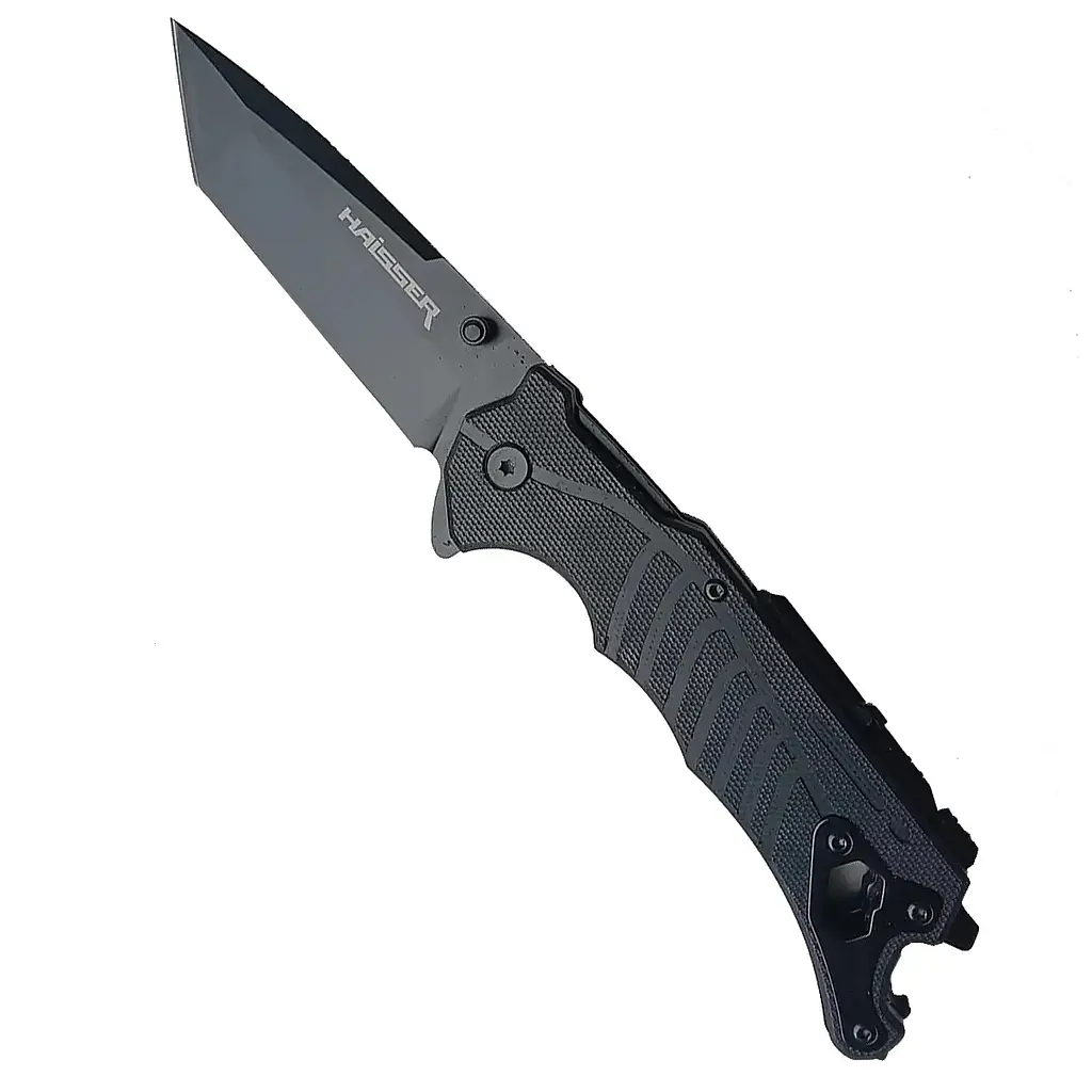 Ніж туристичний Haisser складний з кресалом лезо 88 х 2.5 мм (144348) - фото 1