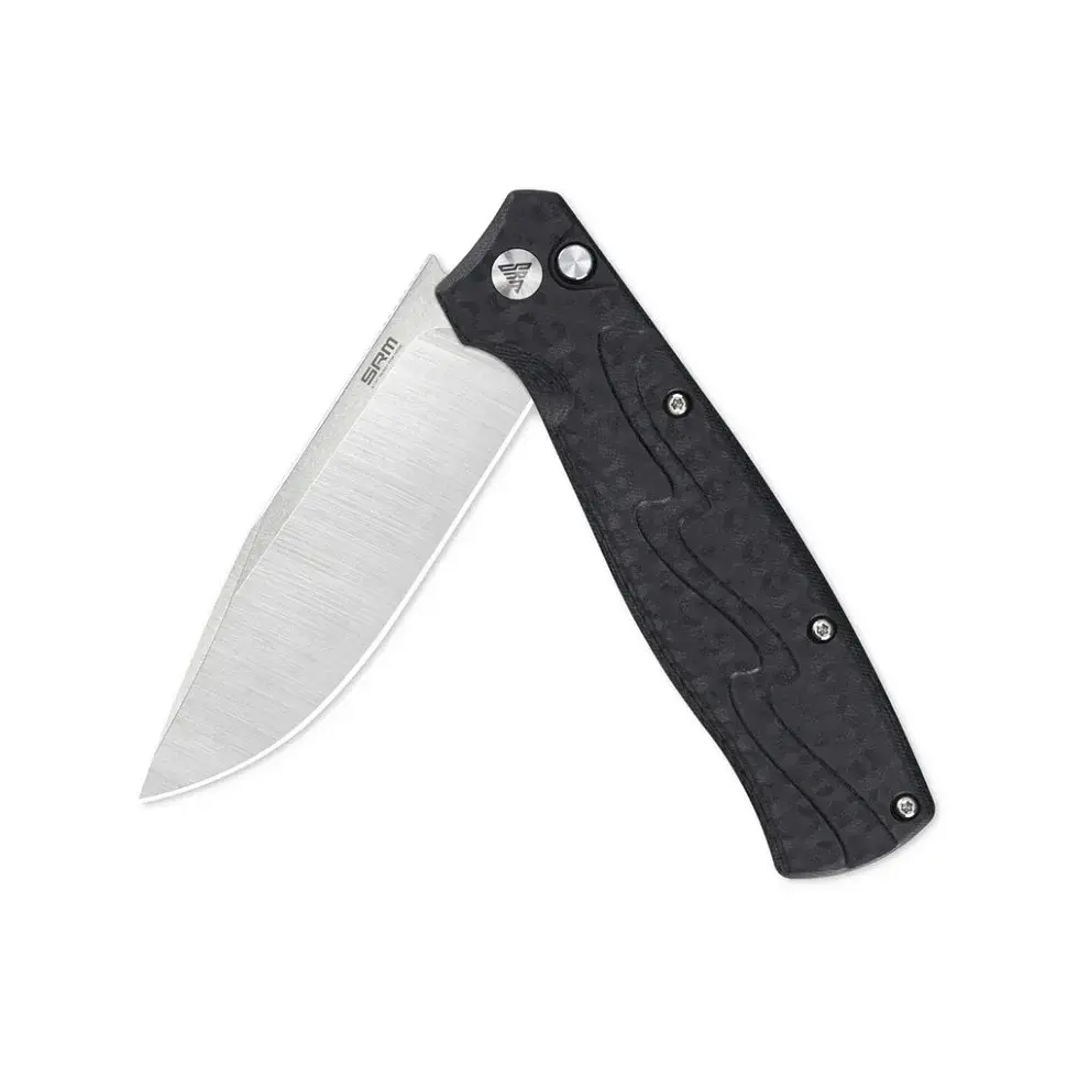 Ніж складаний туристичний SRM 221X-GB 92 мм 14C28N G10 чорний - фото 2
