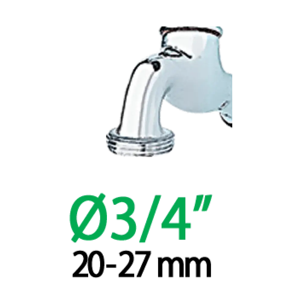 Адаптер для конектора для поливального шлангу Claber Ergogrip 3/4"-1"В - фото 4