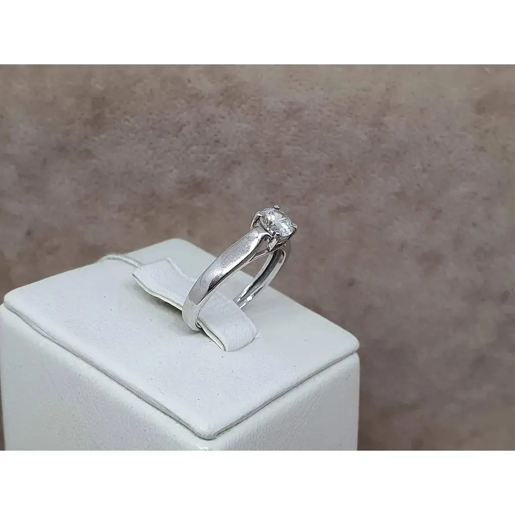 Серебряное кольцо Агни МАЗУРИКА с фианитом. 1103/1Р-CZ 15,5 - фото 3