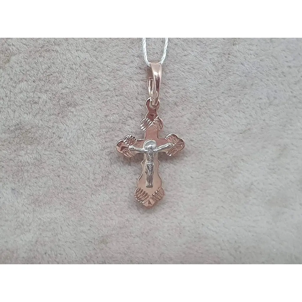 Золотой крестик Tango. Распятие Христа. 230103 - фото 3