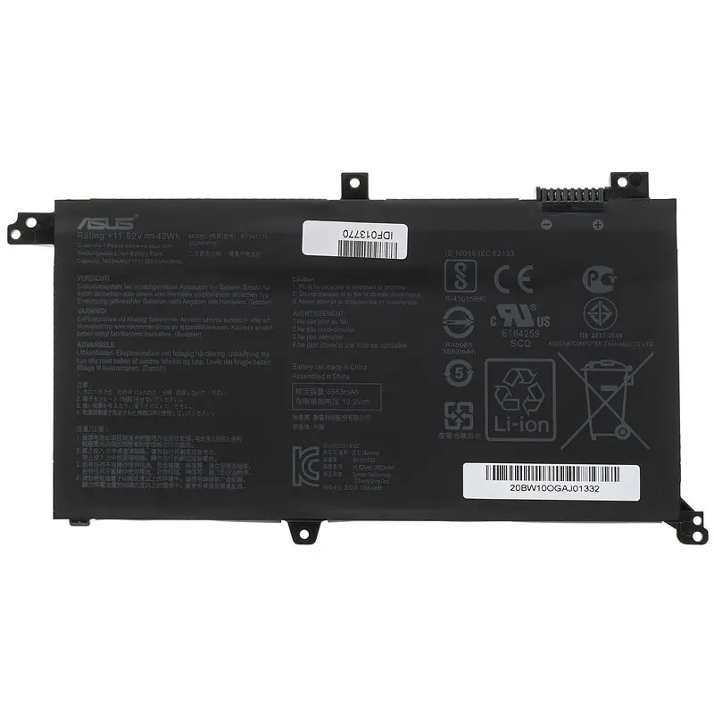 Батарея для ноутбука Asus B31N1732 (S430UN S430UA S430UF S430FN S430FA) 11.52V 3653mAh 42Wh Чорний - фото 2