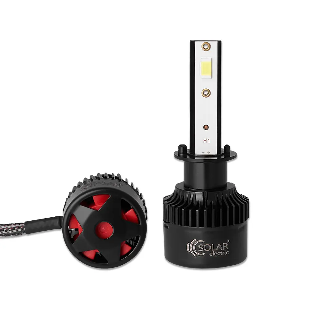 Автолампа Solar LED H1 12/24V 50W 5000 Lm 6500K CSP3570 2 шт. (8501S2) - фото 4