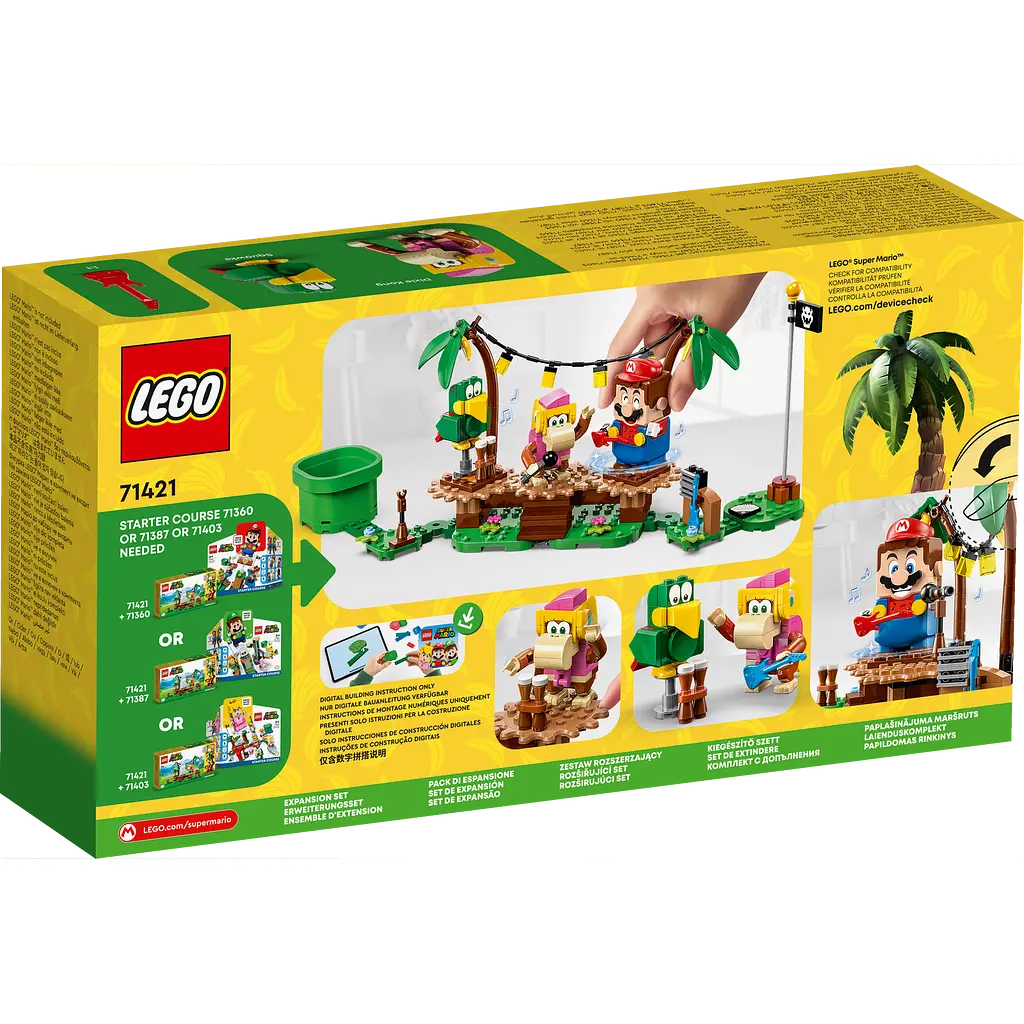 Конструктор LEGO Super Mario™ Імпровізація в джунглях Діксі Конґ. Додатковий набір 174 деталі (71421) - фото 10