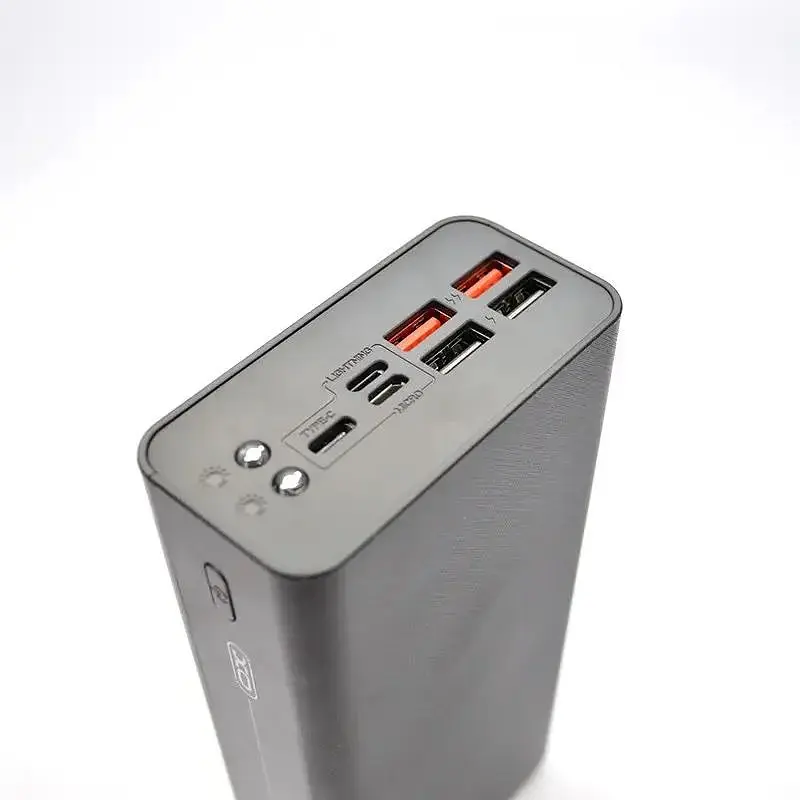 Зовнішній акумулятор Power bank XO PR124 40000 mAh із швидкою зарядкою та ліхтариком чорний - фото 6