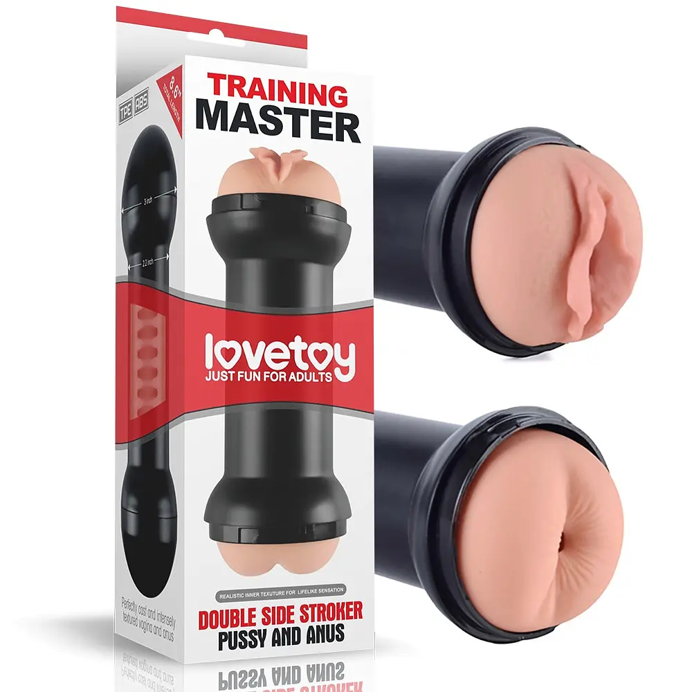 Двойной мастурбатор Lovetoy Traning Master Double Side Stroker телесный - фото 10