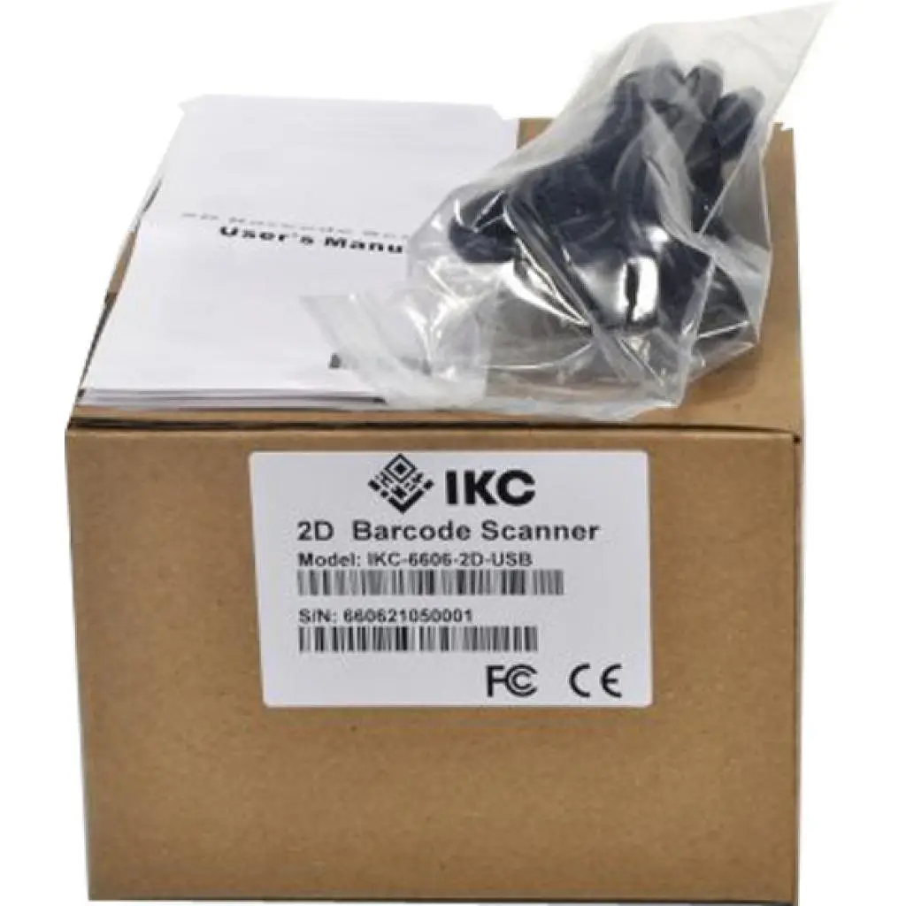Сканер штрих-коду ІКС Сканер IKC-6606/2D Desk USB, black (ІКС-6606-2D-USB) - фото 6