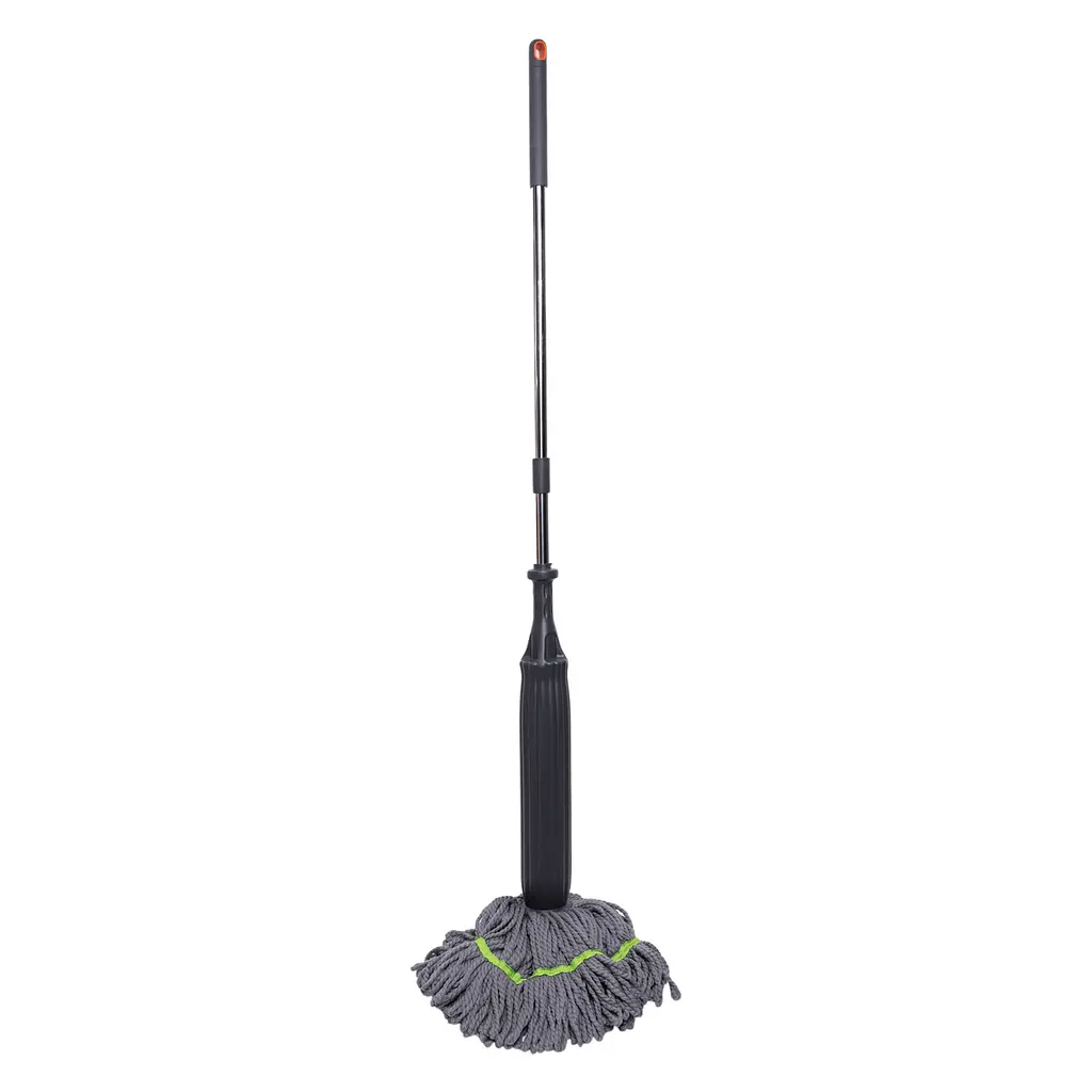 Швабра для миття підлоги Household HP-35015-44 з мотузковим мопом 124 см Сірий - фото 3