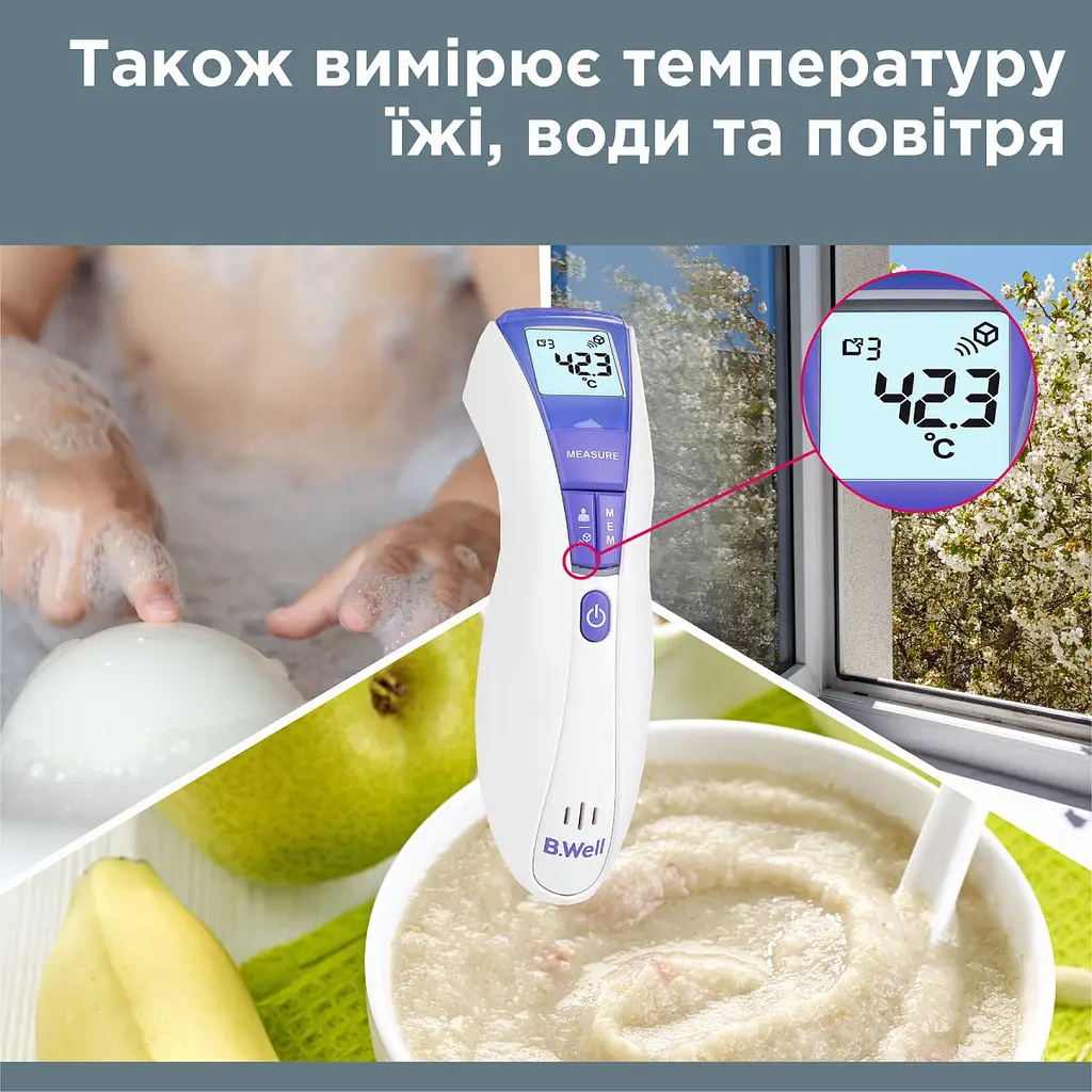 Термометр медичний інфрачервоний WF-5000 B.Well - фото 8