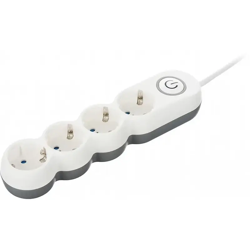 Мережевий фільтр 2Е Plus 4XSchuko з вимикачем 3G1.0*3M, white 2E-U04VESM3W - фото 3