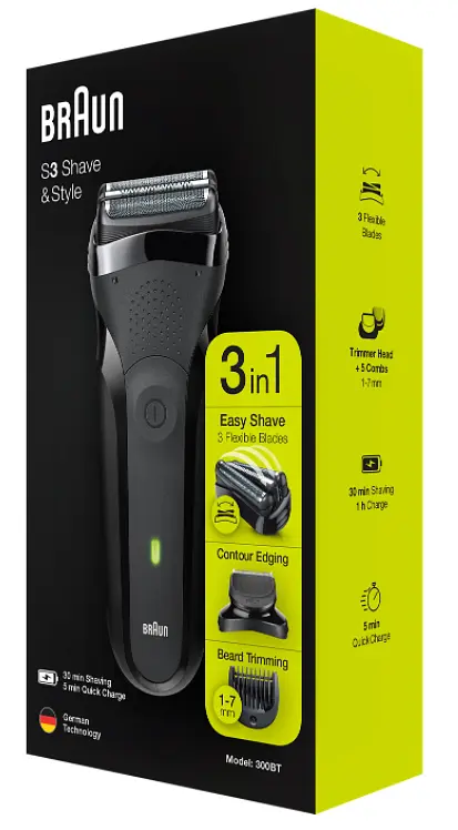 Електробритва Braun Series 3, 300BT Black чоловіча - фото 4