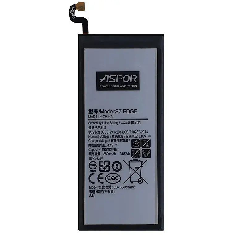 Акумулятор Aspor EB-BG935ABE для Samsung S7 Edge/G935