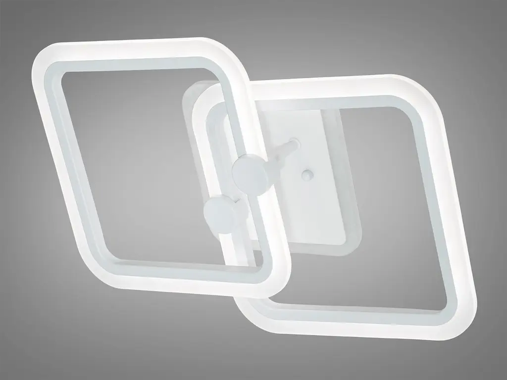 Стельовий світильник LED Diasha A8208/2WH, 50W, 3200K-6000K, білий акрил, сучасний стиль з пультом управління - фото 4