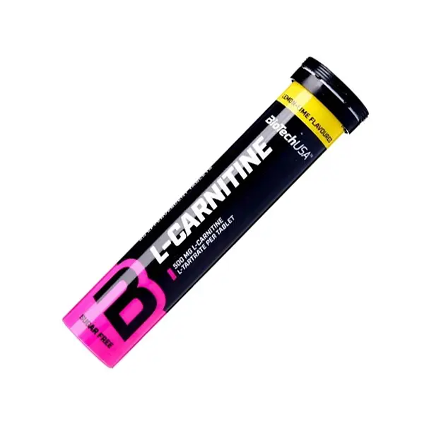 Жиросжигатель BiotechUSA L-Carnitine 20 шипучих таблеток Лимон - фото 2