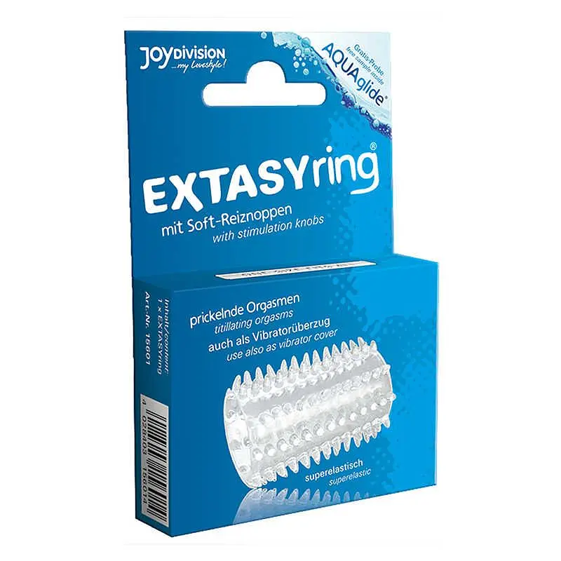 Насадка на член Joy Division Extasy ring Cock Ring, 4.5х2.5 см (прозора) - фото 3