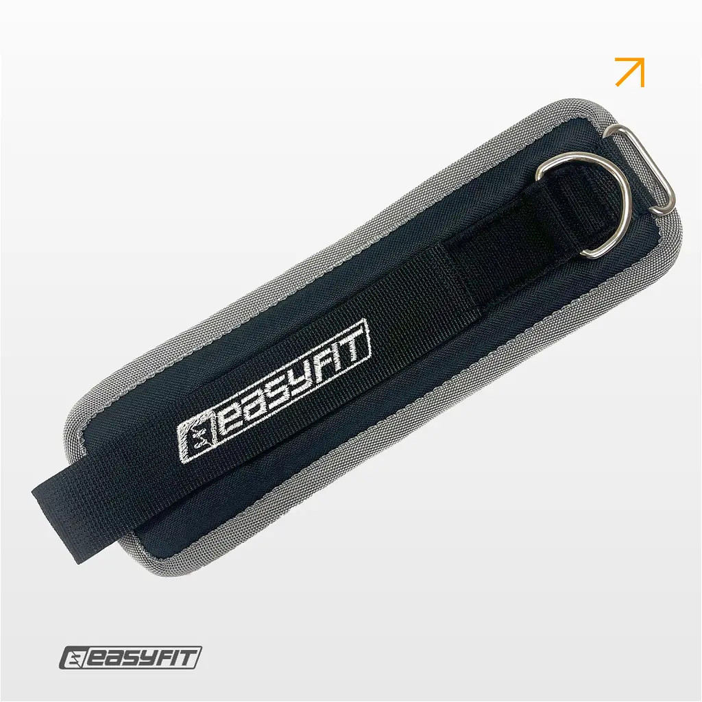 Манжета EasyFit чорна для тяги на тренажері Бубновского (EF-LGSTR-03) - фото 7