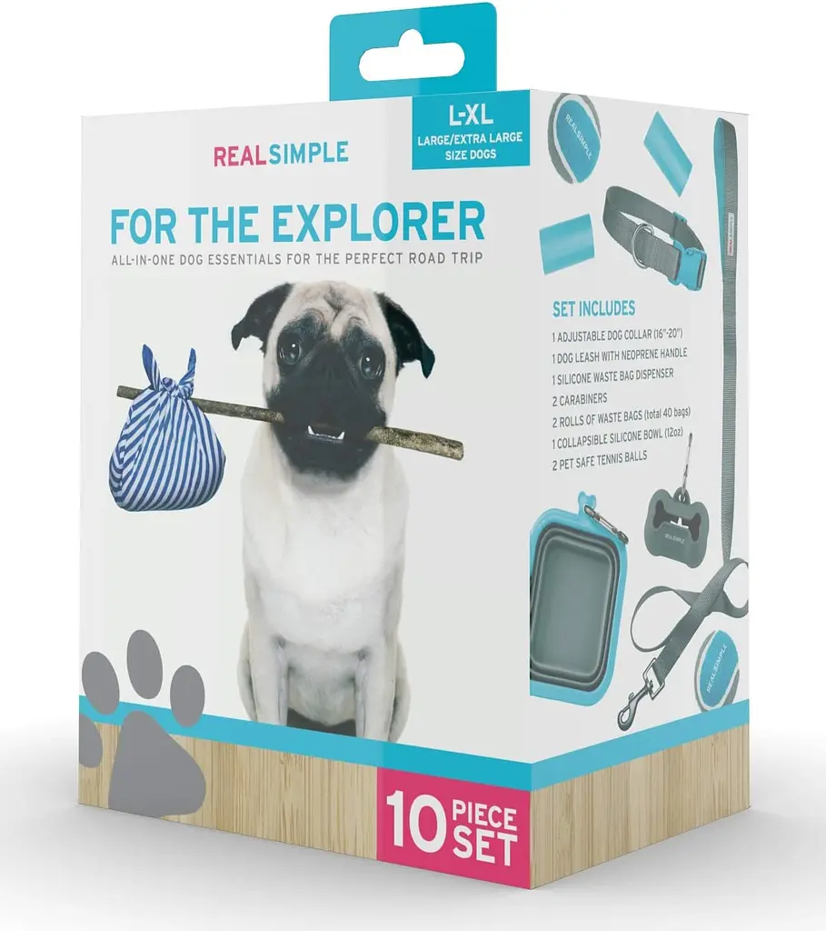 Набір для цуценят середніх і великих порід Real Simple Pet Dog сірий 10 предметів - фото 3