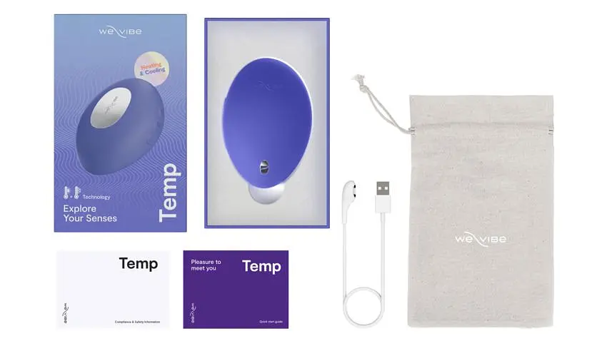 Вібратор We-Vibe Temp Lavender Blue для клітора - фото 33