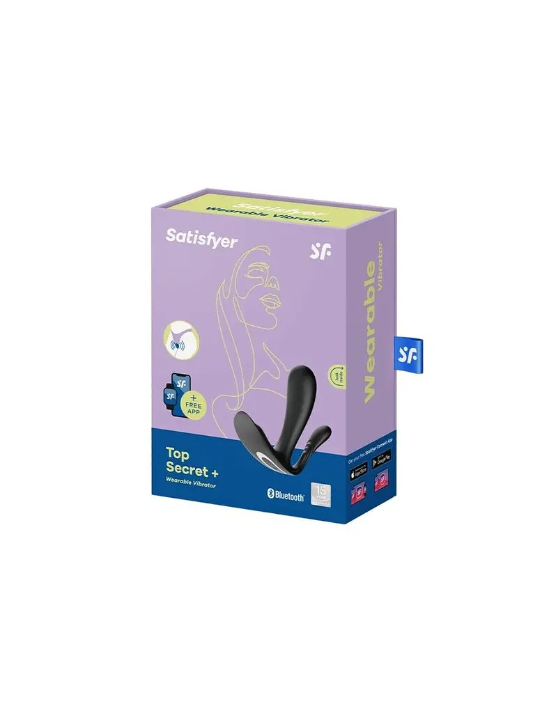 Подвійний смарт-вібратор у трусики Satisfyer Top Secret+ Black - фото 3