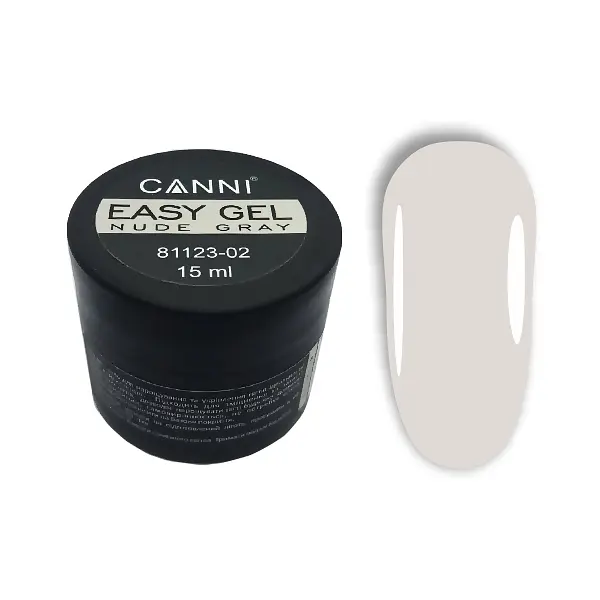Гель для наращивания Canni Easy gel 02 Nude Gray 15 мл - фото 2