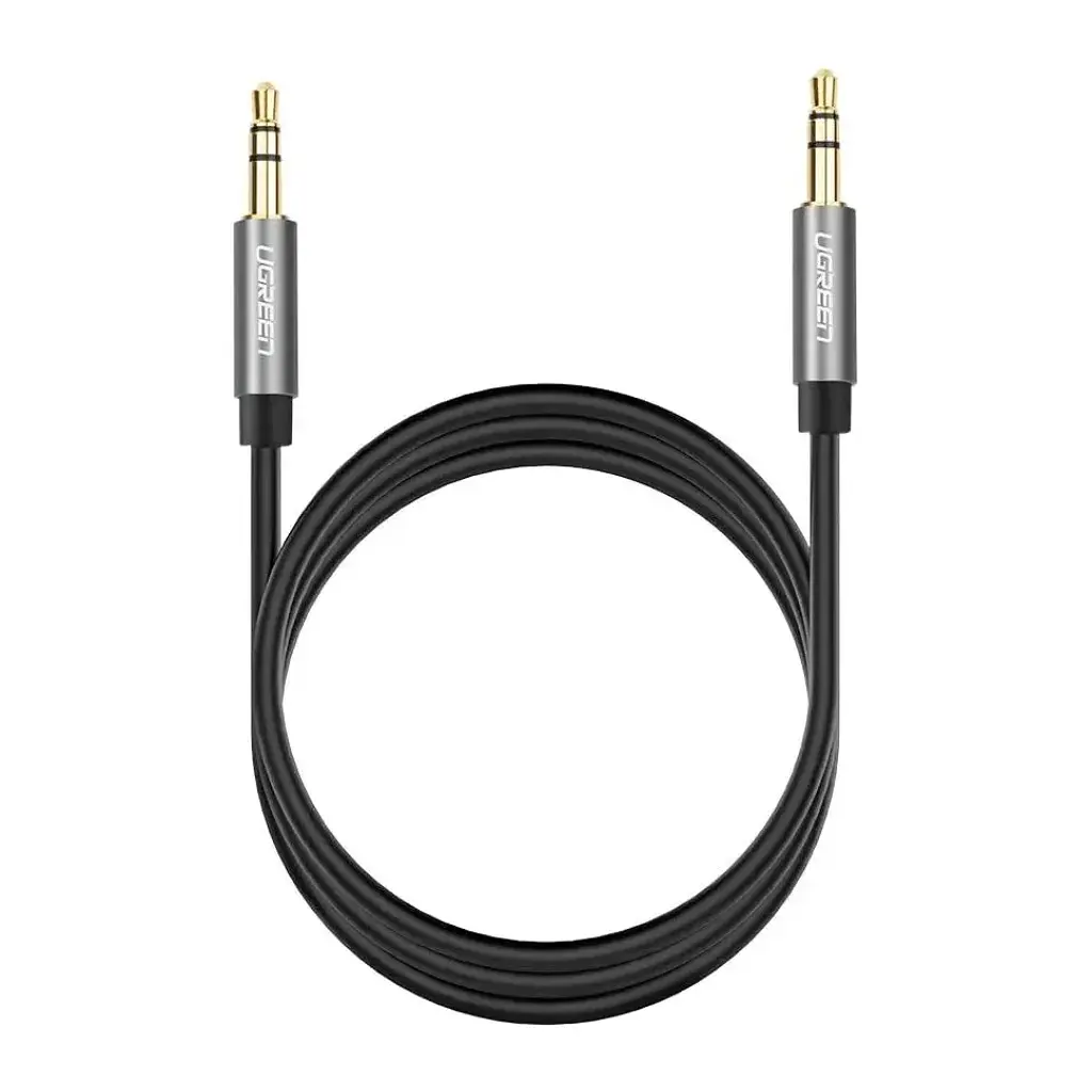 Кабель мультимедійний 3.5mm M to 3.5mm M 1.5m AV119 black Ugreen (10734) - фото 2