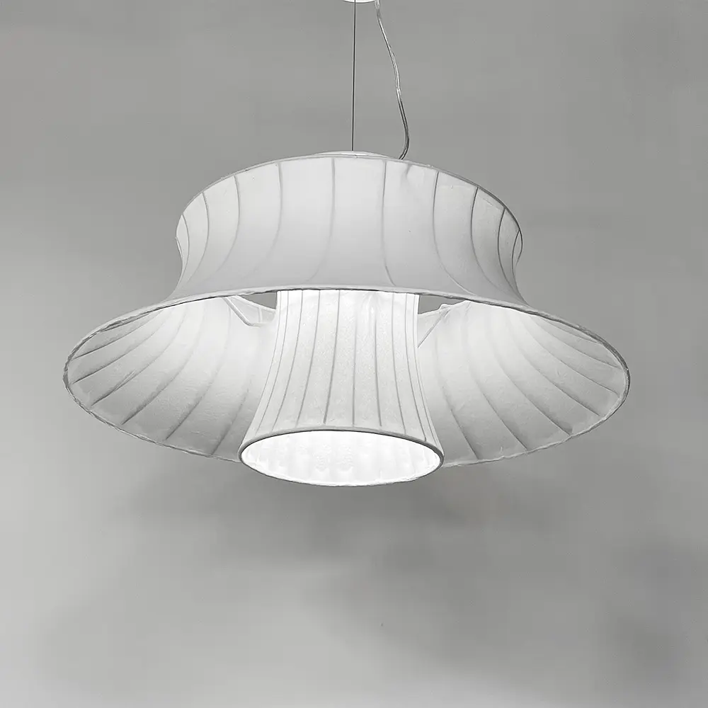 Люстра с многоуровневым белым абажуром Ø 60 см Ст. PL 055-600 | Line F - фото 3