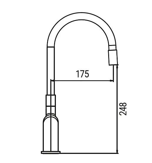 Змішувач для кухні Koer KB-70029-07 графіт (KR5500) - фото 2