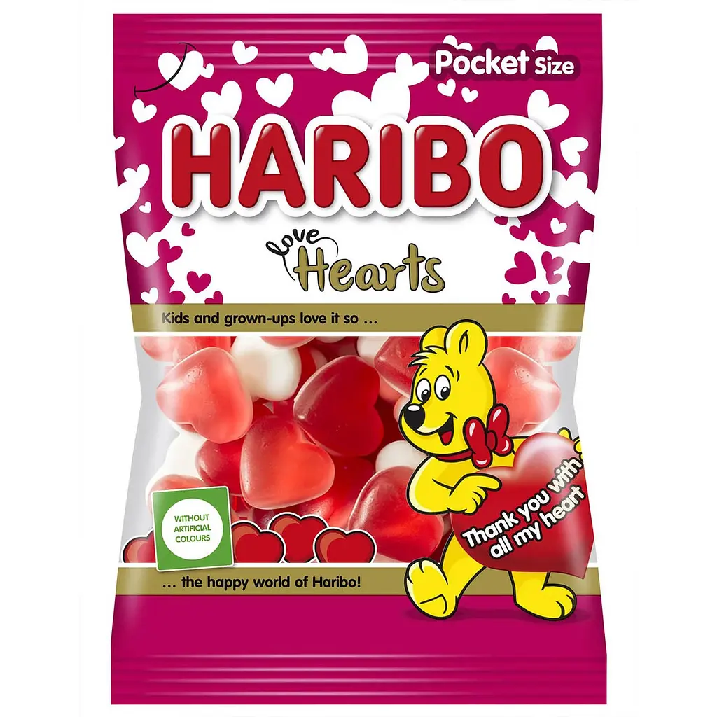 Желейки Haribo Love Hearts 100 г