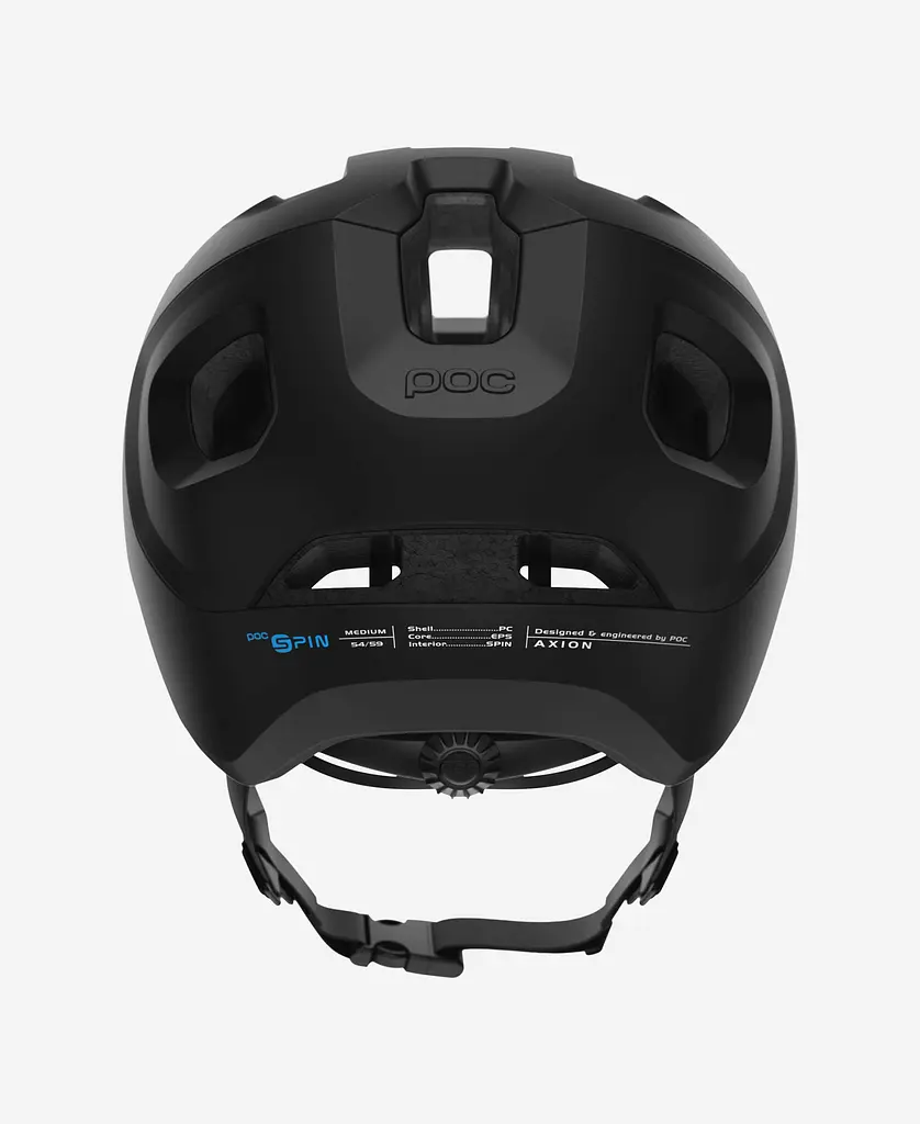 Велошлем POC Axion SPIN XS/S Чорний - фото 3