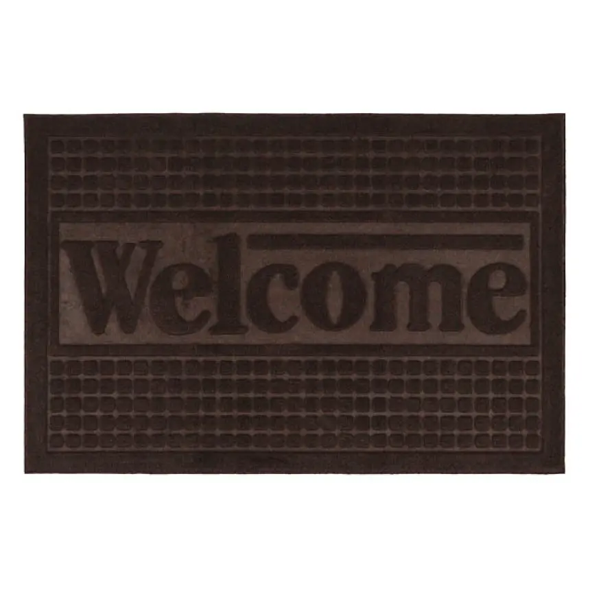 Килимок придверний Eco Fabric Welcome без кромки коричневий 40 х 60 см (4060-016) - фото 3