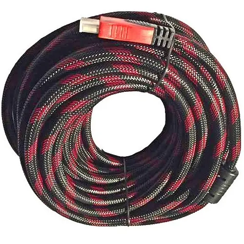 Кабель HDMI - HDMI посилений в обплетенні фільтри ферити v 1.4 шнур 15м - фото 7