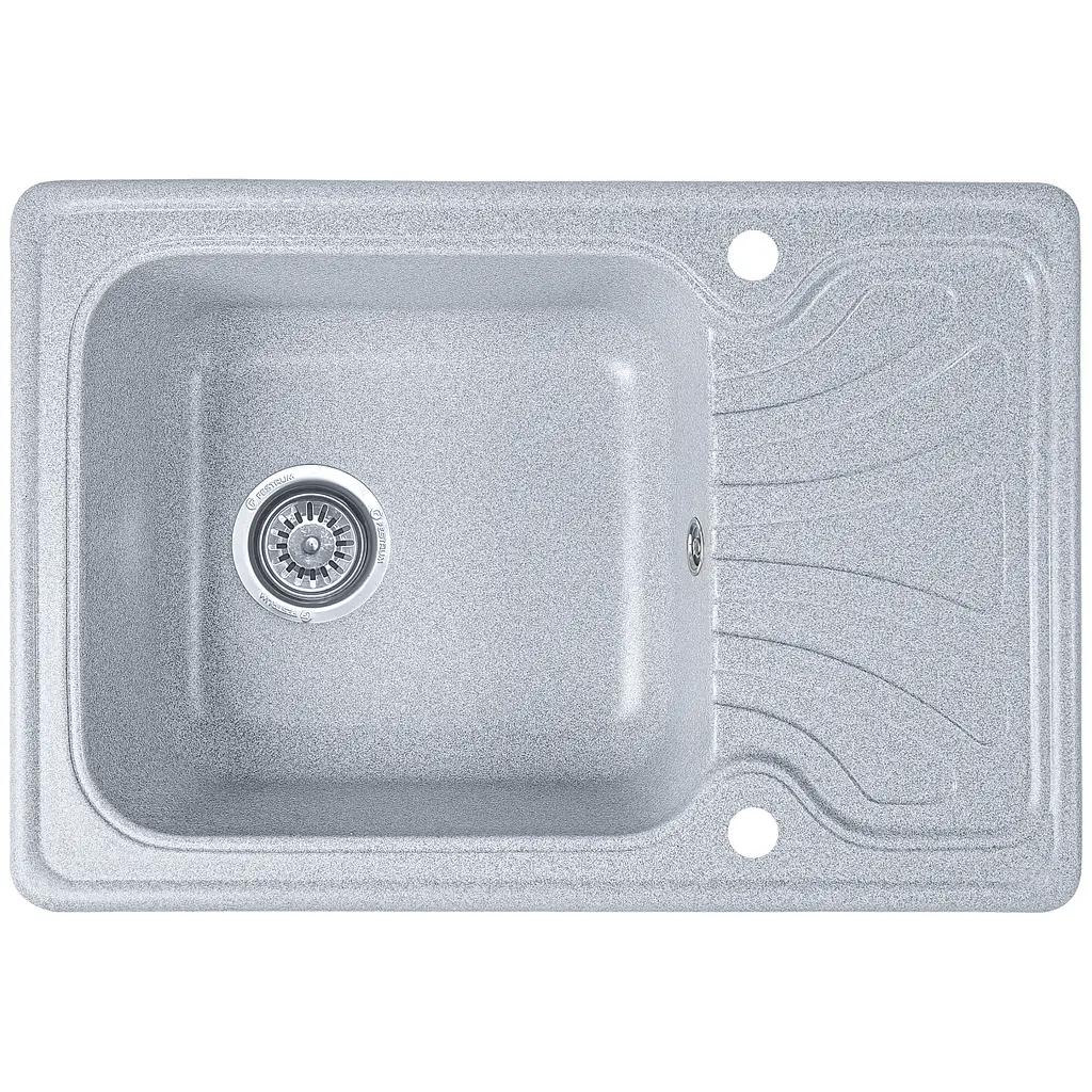 Мойка кухонная Valetti 10N гранитная 640х445 мм серая - фото 4