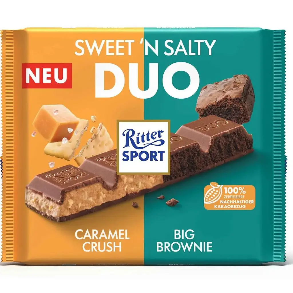Шоколад Ritter Sport Sweet'n Salty Duo 218 г