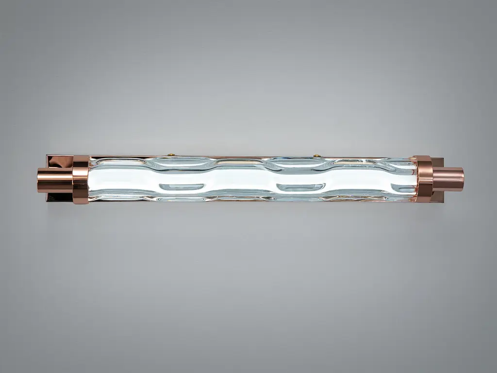 Настінне LED бра Romin Лофт золото 10 Вт хвилясте скло - фото 2