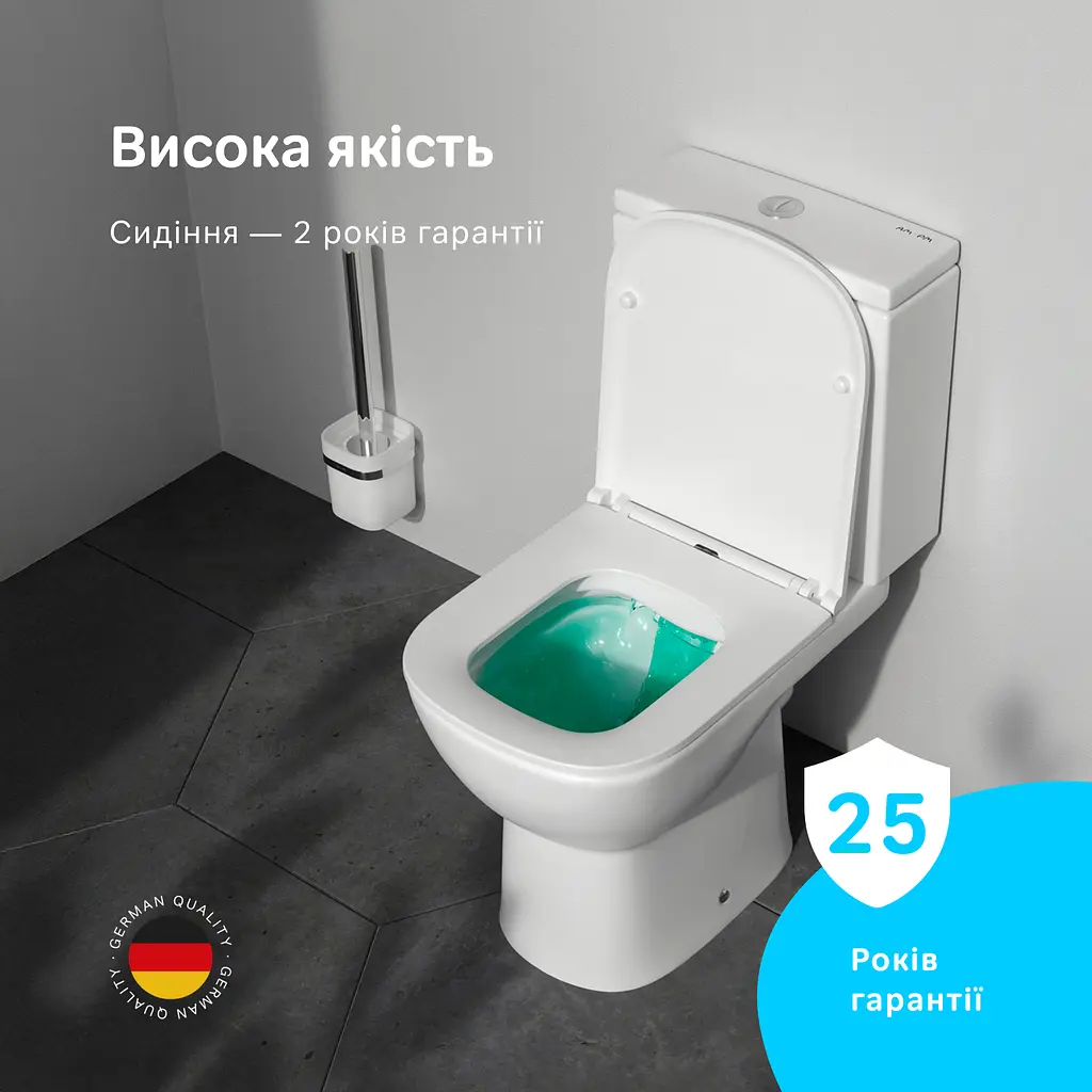 Унітаз-компакт AM.PM Pride Aquaspin із сидінням з мікроліфтом CPA8900SC - фото 3