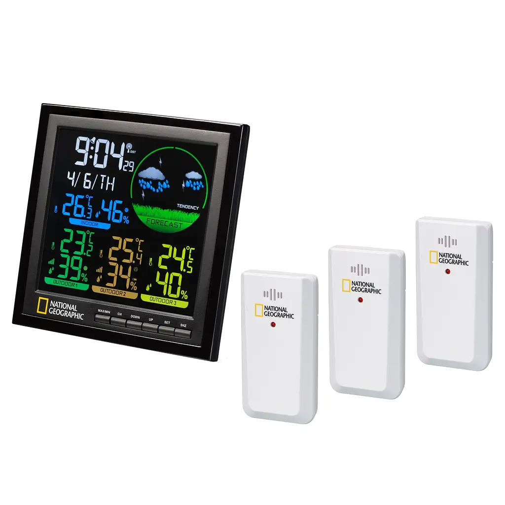 Метеостанція National Geographic VA Colour LCD 3 Sensors (9070700) - фото 5