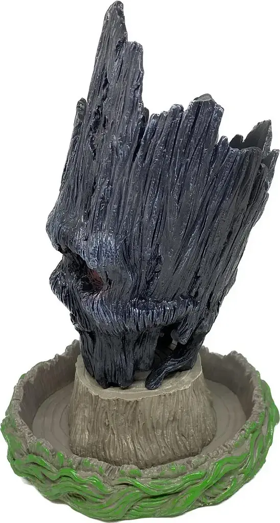 Горщик для квітів та канцелярії Грут Groot G10 Чорний череп + підставка пень - фото 3