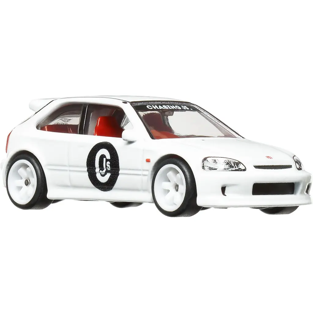 Колекційна модель машинки Hot Wheels Преміальні автівки '99 Honda Civic Type R (EK9) біла (GJT68/HKF19) - фото 4