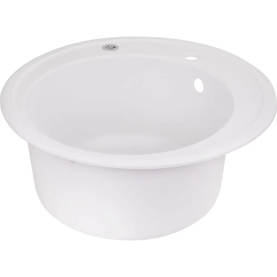Кухонная мойка Lidz D510/200 WHI-01 белая (LIDZWHI01D510200) - фото 2