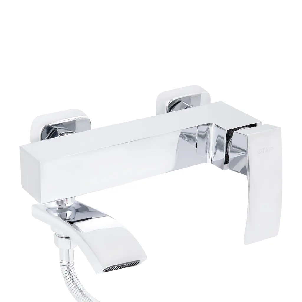Змішувач для ванни Qtap Swan Cascada з поворотним виливом (з душовим гарнітуром) QTSWA260CRM45565 Chrome - фото 3