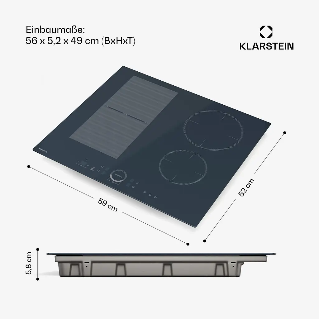 Варочная поверхность гибридная Klarstein Delicatessa 60 (10046554) - фото 7