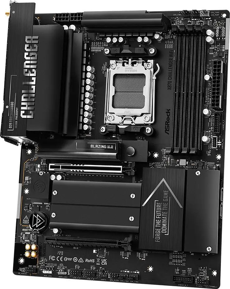 Материнська плата ASRock X870 CHALLENGER WIFI (X870 CHALLENGER WIFI) (Socket AM5, AMD X870, ATX) - фото 3