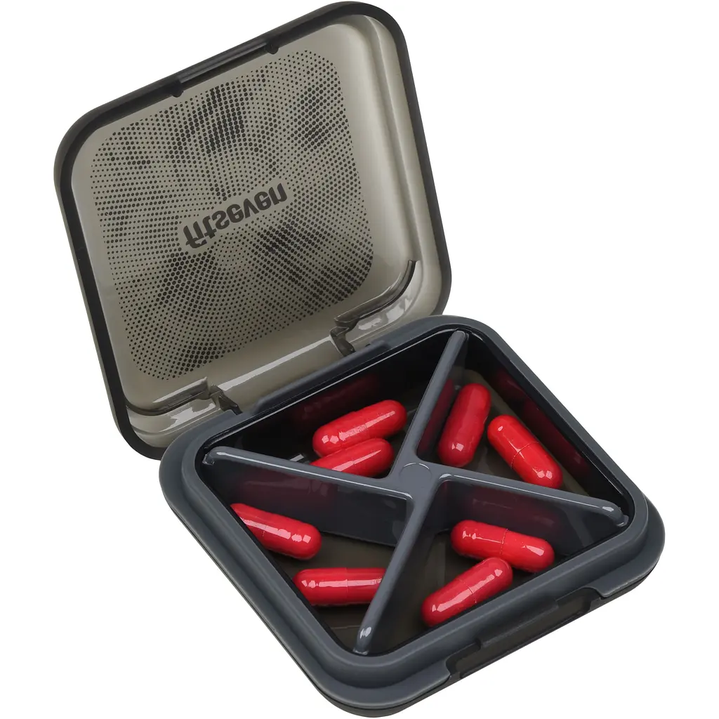 Органайзер для таблеток UZspace Fitseven прозорий чорний (TP005BB) - фото 3