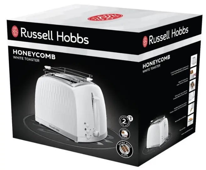 Тостер Russell Hobbs 26060-56 Honeycomb Білий (6651552) - фото 6
