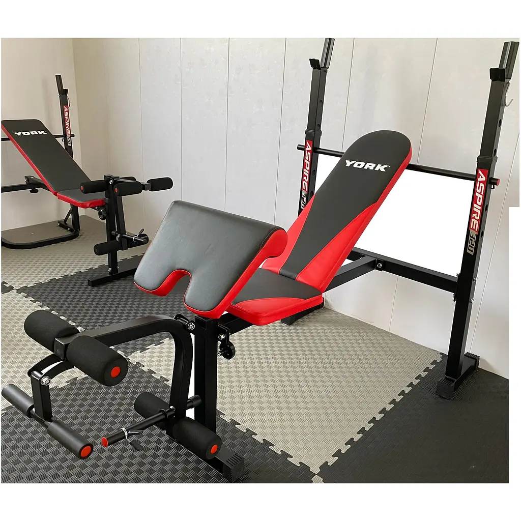Лава для жиму York Fitness ASPIRE 320 зі стійкою для штанги та партою Скотта - фото 4