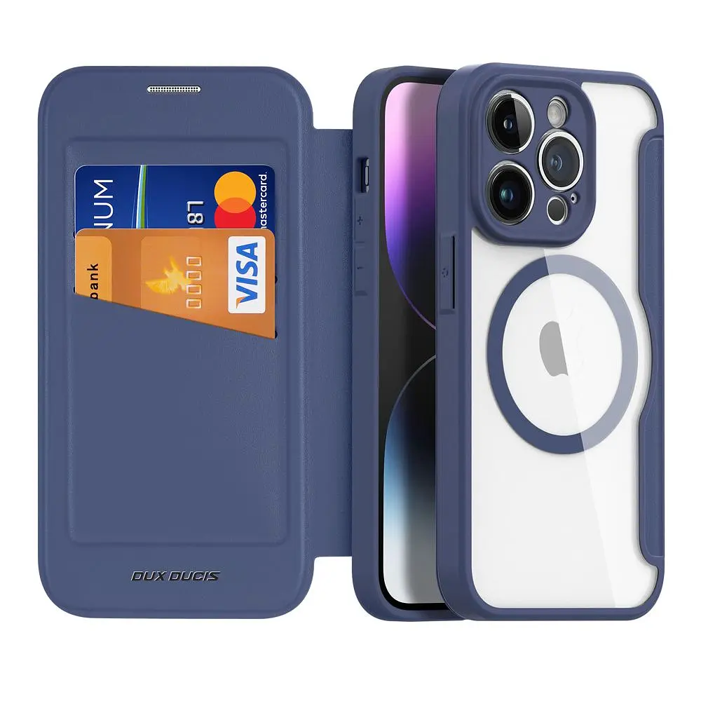 Чохол-книжка Dux Ducis Skin X Pro MagSafe Apple Phone 14 Pro Blue (35098_3344947) - фото 4