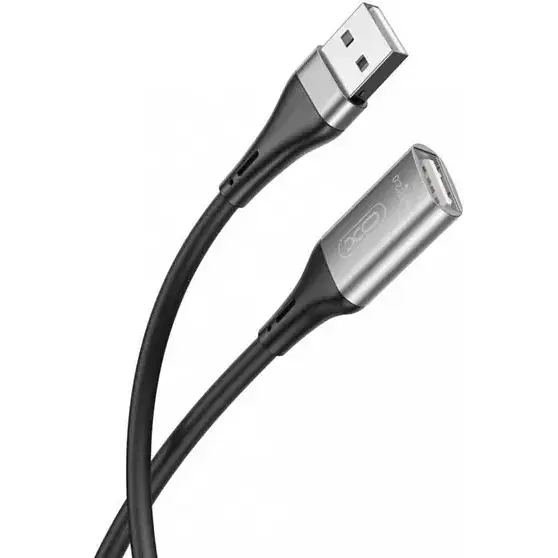 Кабель XO NB219 USB A - USB A 2.0 2 м чорний - фото 2