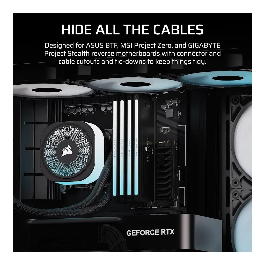 Корпус для ПК Corsair FRAME 4500X RS-R ARGB Tempered Glass Black (CC-9011314-WW) - фото 9