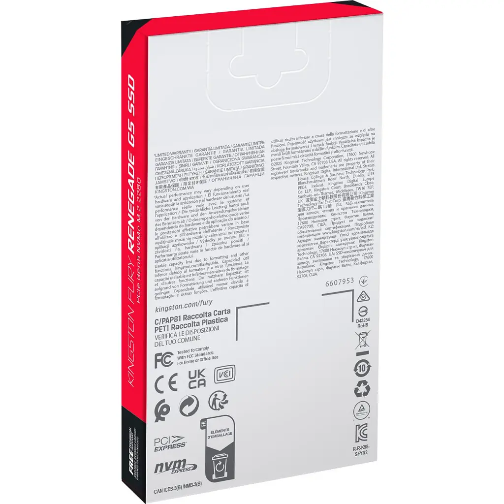 Накопичувач SSD M.2 2280 2TB FURY Renegade G5 Kingston (SFYR2S/2T0) - фото 5