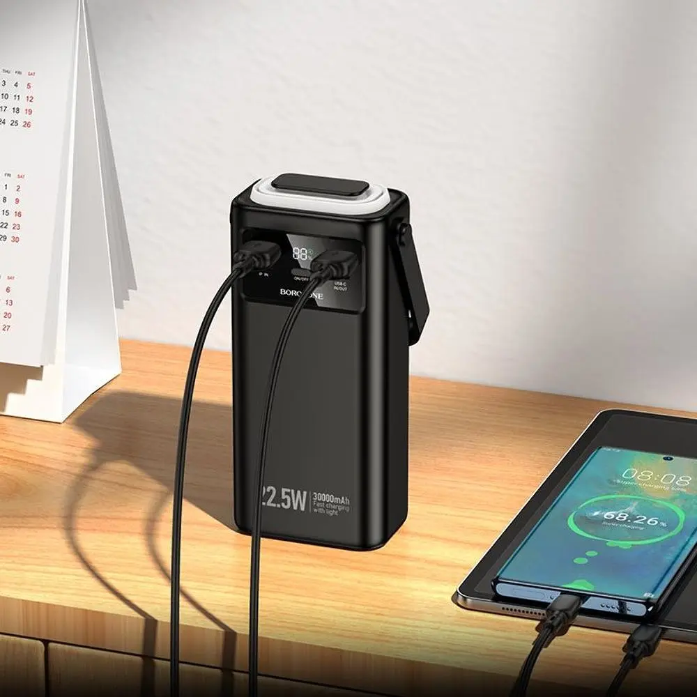 Зовнішній акумулятор Borofone BJ65 30000mAh 22.5W Black [161204] - фото 8